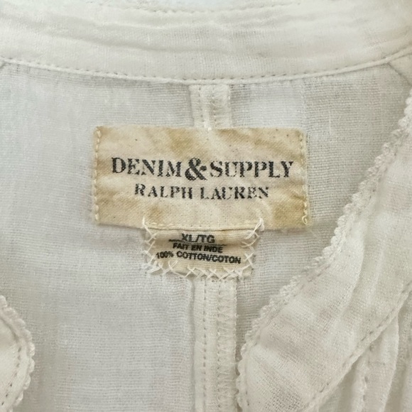 Denim & Supply Ralph Lauren Cotton Gauze Prairie Blouse - Picture 5 of 6